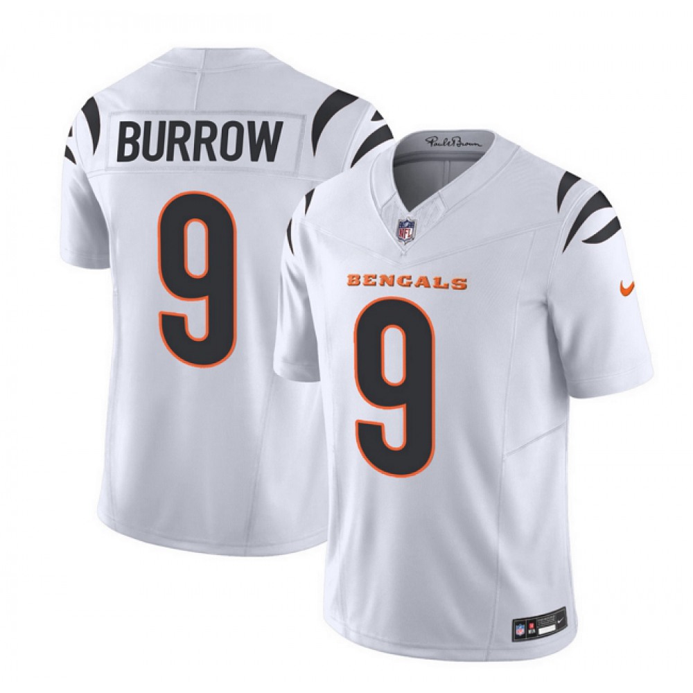 Men's Cincinnati Bengals #9 Joe Burrow White F.U.S.E. Vapor Untouchable Limited Stitched NFL Jersey