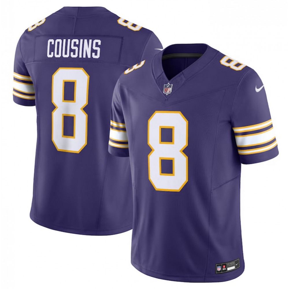 Men's Minnesota Vikings #8 Kirk Cousins Purple F.U.S.E. Vapor Untouchable Limited Stitched NFL Jersey