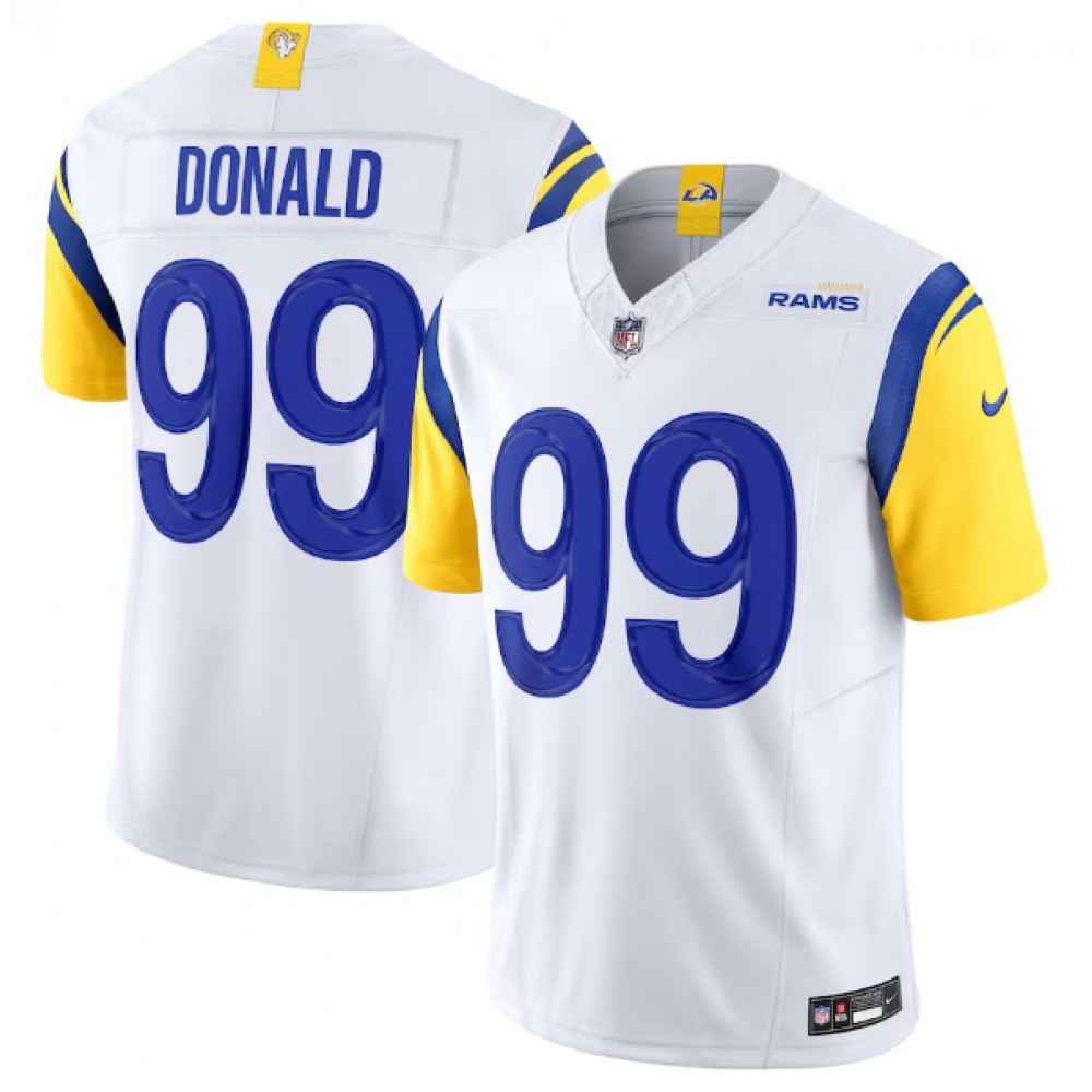 Men's Los Angeles Rams #99 Aaron Donald White 2023 F.U.S.E. Vapor Untouchable Limited Stitched NFL Jersey
