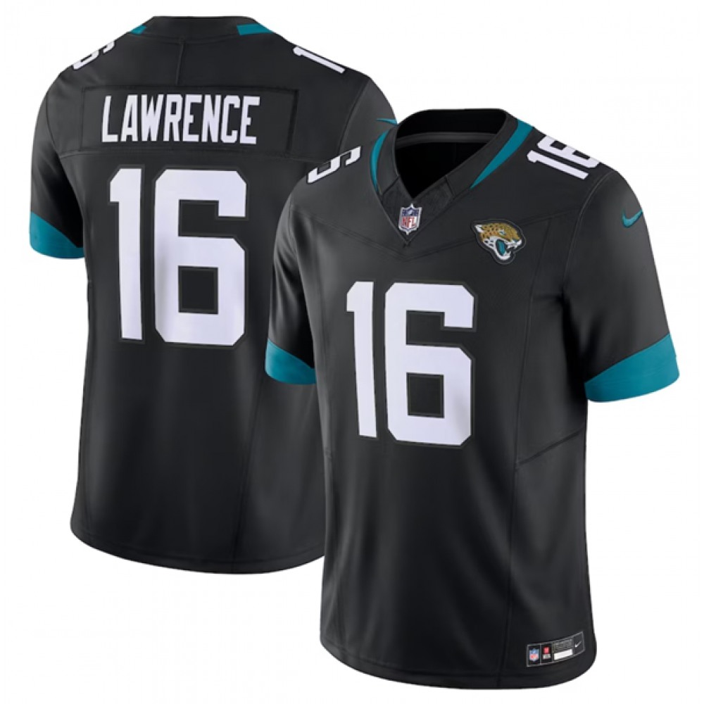 Men's Jacksonville Jaguars #16 Trevor Lawrence Black F.U.S.E Vapor Untouchable Limited Stitched NFL Jersey