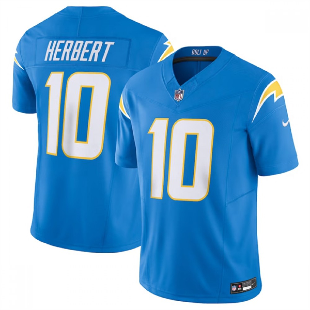 Men's Los Angeles Chargers #10 Justin Herbert Blue 2023 F.U.S.E. Vapor Untouchable Limited Stitched NFL Jersey