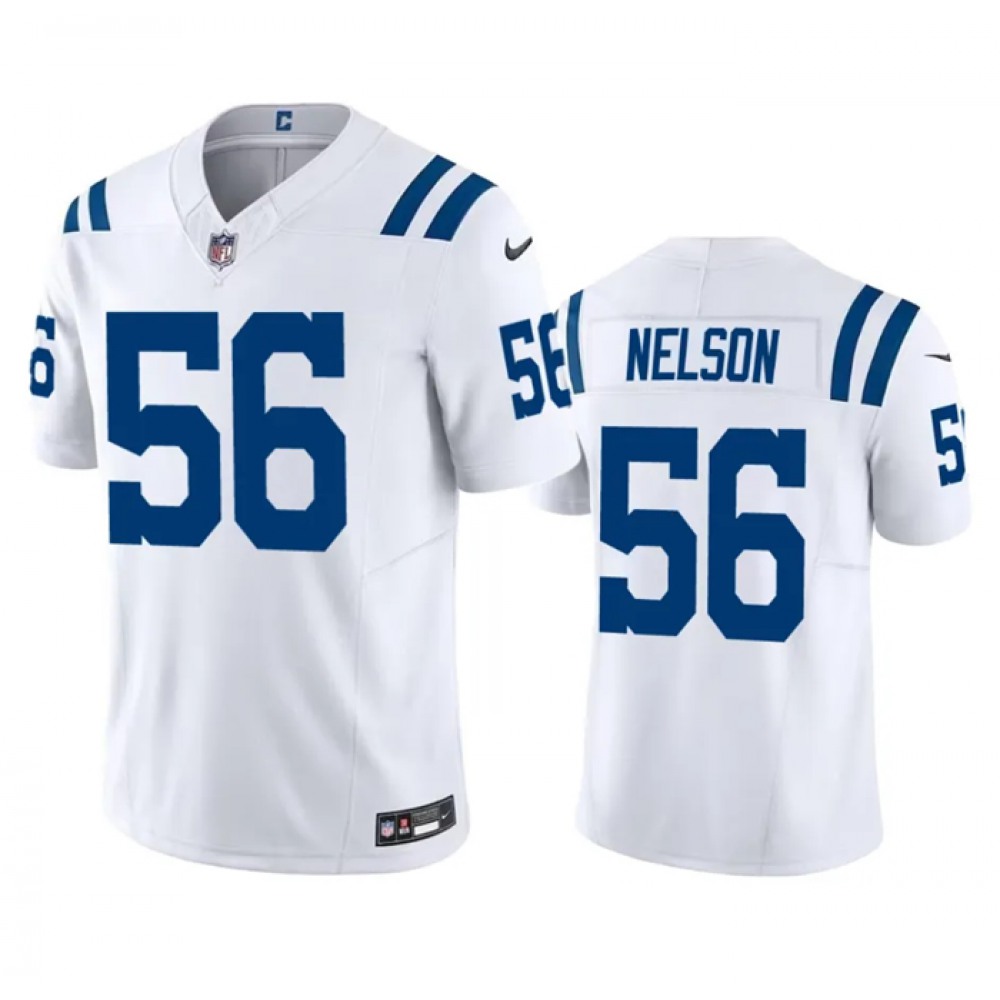 Men's Indianapolis Colts #56 Quenton Nelson White F.U.S.E Vapor Untouchable Stitched NFL Jersey