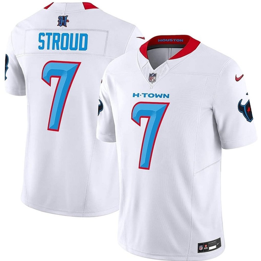 Men's Houston Texans #7 C.J. Stroud White 2024 F.U.S.E. Limited Stitched NFL Jersey