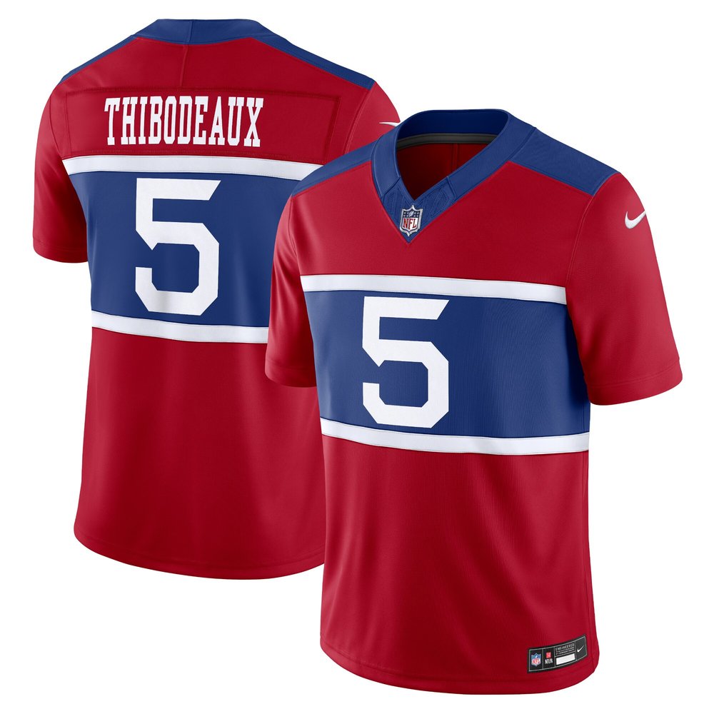 Men's New York Giants #5 Kayvon Thibodeaux Century Red Alternate Vapor F.U.S.E. Limited NFL Jersey