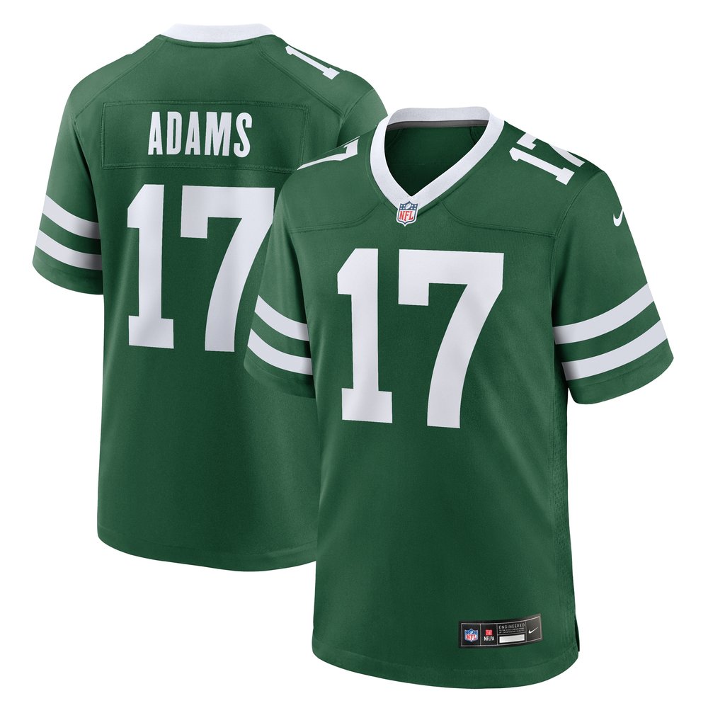 Men's New York Jets #17 Davante Adams Legacy Green Game NFL Jersey