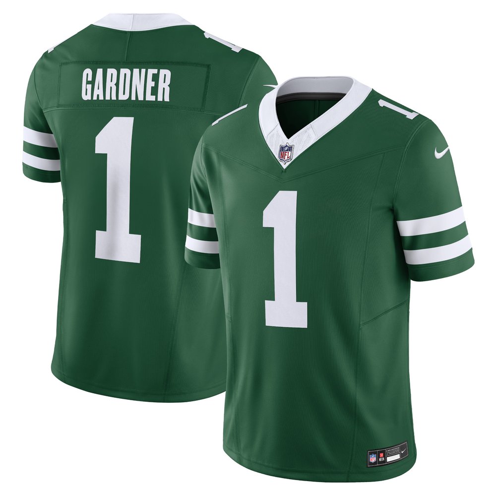 Men's New York Jets #1 Ahmad Sauce Gardner Legacy Green Vapor F.U.S.E. Limited NFL Jersey