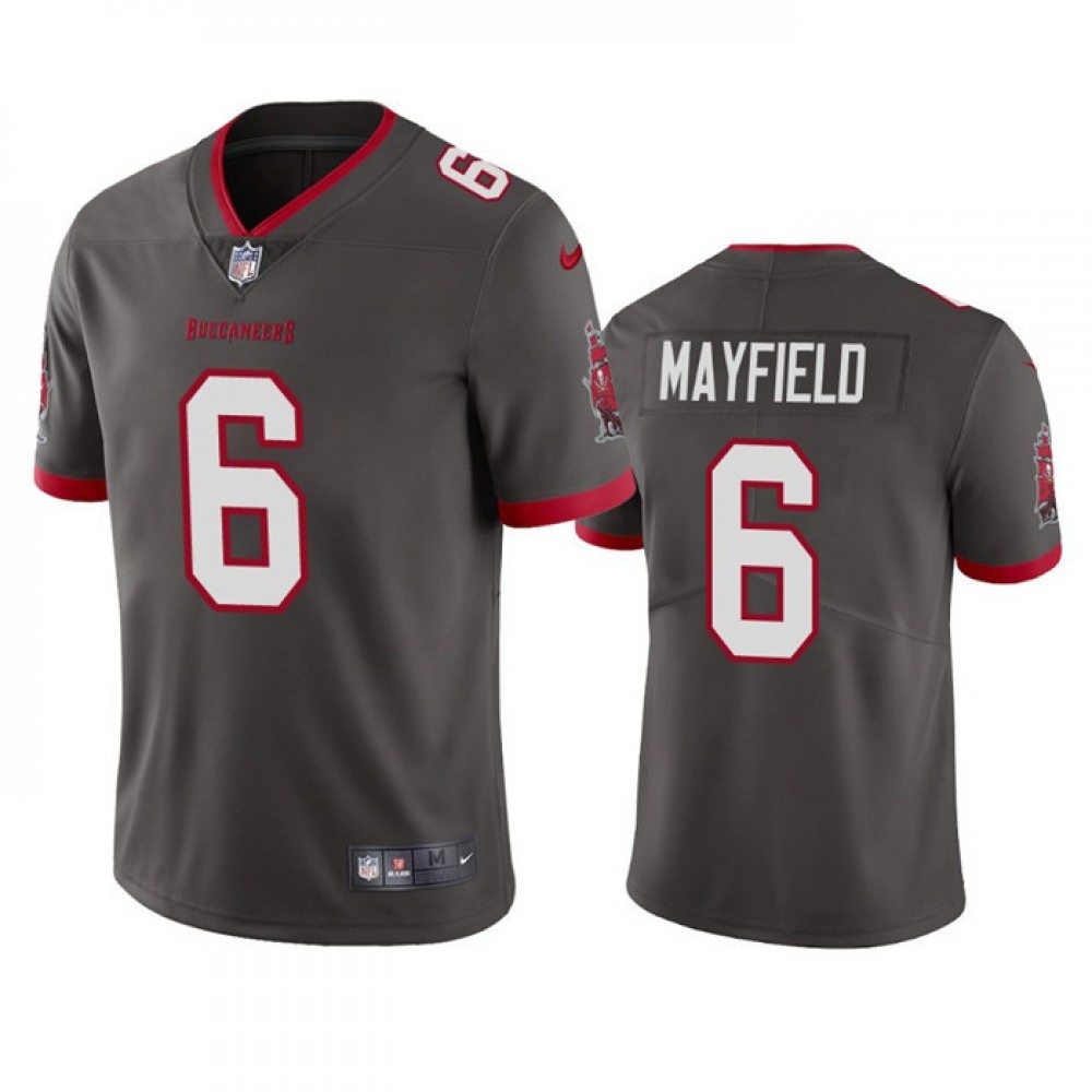Men's Tampa Bay Buccaneers #6 Baker Mayfield Grey Vapor Untouchable Limited Stitched NFL Jersey