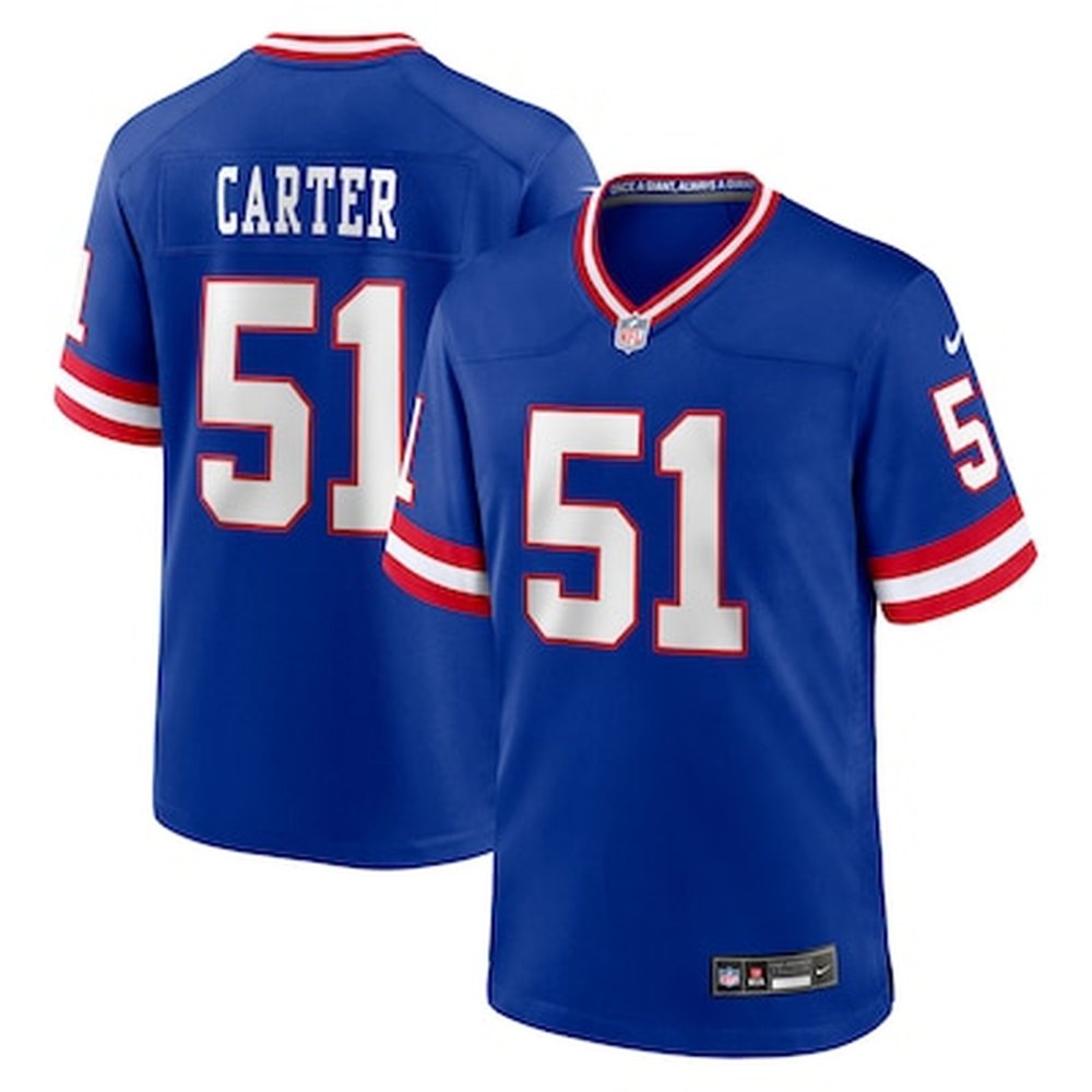 Men's New York Giants #51 Abdul Carter Nike Royal First Round Pick 2nd Alternate Game NFL Jersey