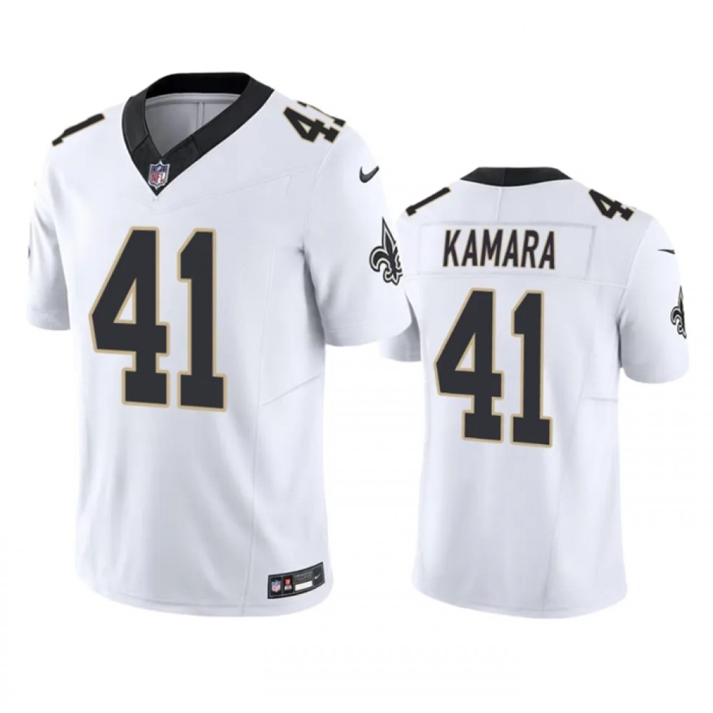 Men's New Orleans Saints #41 Alvin Kamara White 2023 F.U.S.E. Vapor Untouchable Limited Stitched NFL Jersey