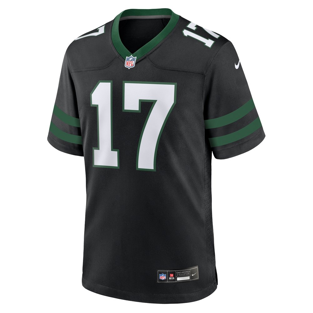 Men's New York Jets #17 Davante Adams Legacy Black Alternate Game NFL Jersey