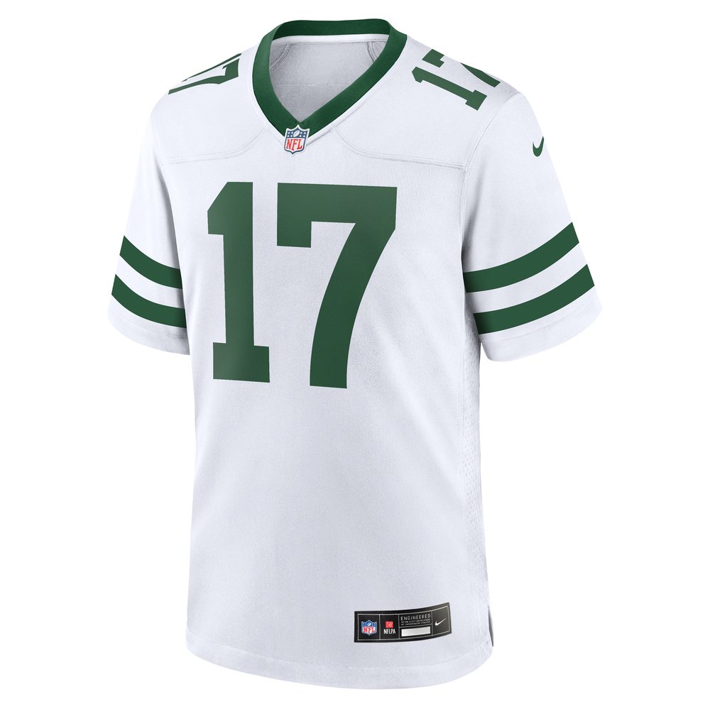 Men's New York Jets #17 Davante Adams Legacy White Game NFL Jersey