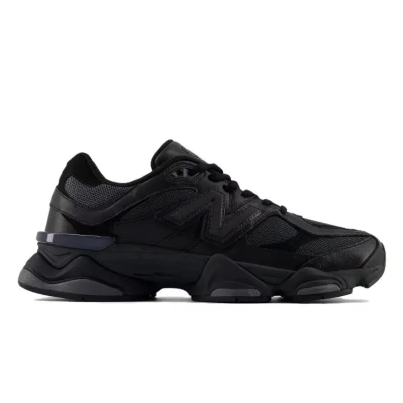 Unisex New Balance 9060 Black Leather Sneakers Running Shoes Comfort U9060NRI