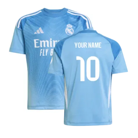 2025-2026 La Liga Real Madrid Home Goalkeeper Blue Shirt (Men)
