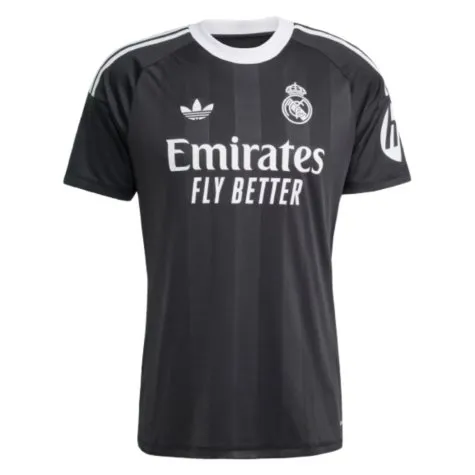 2025-2026 La Liga Real Madrid Third Goalkeeper Black Shirt (Men)
