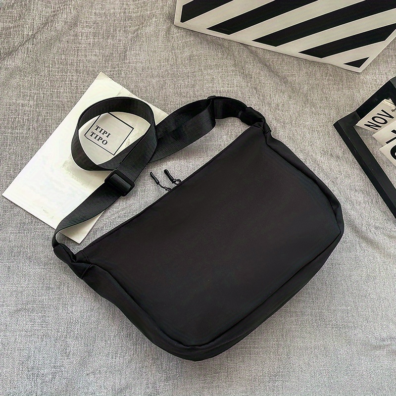 Colorful Nylon Crossbody Bag, Fashion Zipper Shoulder Bag, Backpack, Large Capacity Travel Hobo Bag