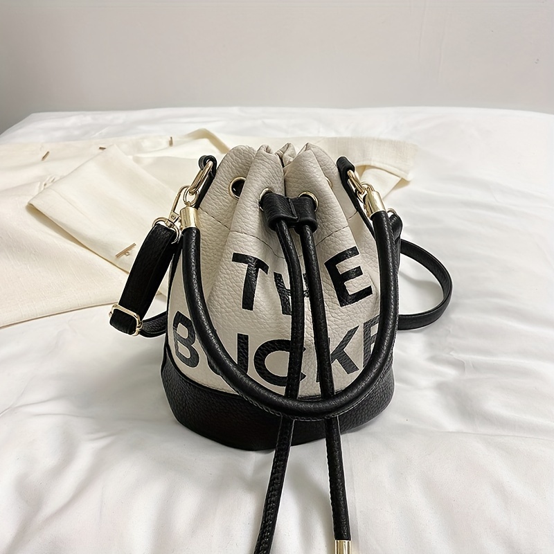 Drawstring Bucket Bag, All-Match Trendy Handbag, Women's Stylish Crossbody Bag &Purse For Work & Travel
