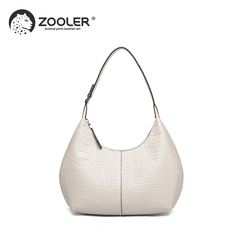 Trendy Zipper Shoulder Bag, Women's Elegant Underarm Bag, Crescent Handbag For Work & Party