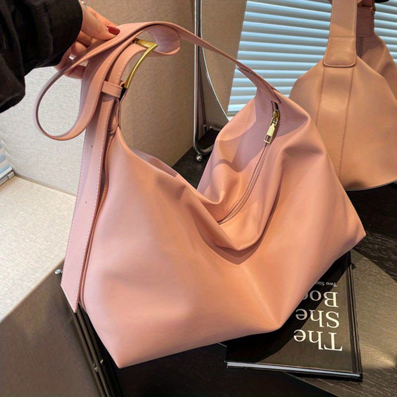 Retro Style Crossbody Bag, Large Capacity Hobo Bga, Simple Shoulder Bag For Travel