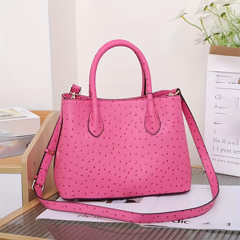 Women's Minimalist Tote Satchel Bag, Solid Color Shoulder Bag, All-Match Bag For Work