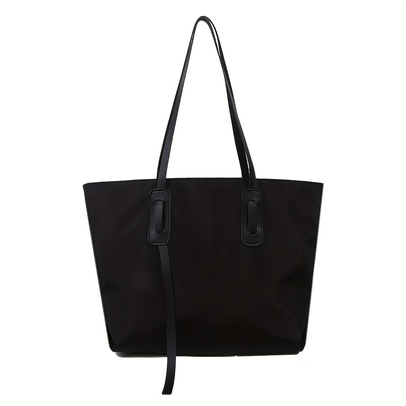 Simple Nylon Tote Bag, Large Capacity Shoulder Bag, Women's Travel Work Handbag