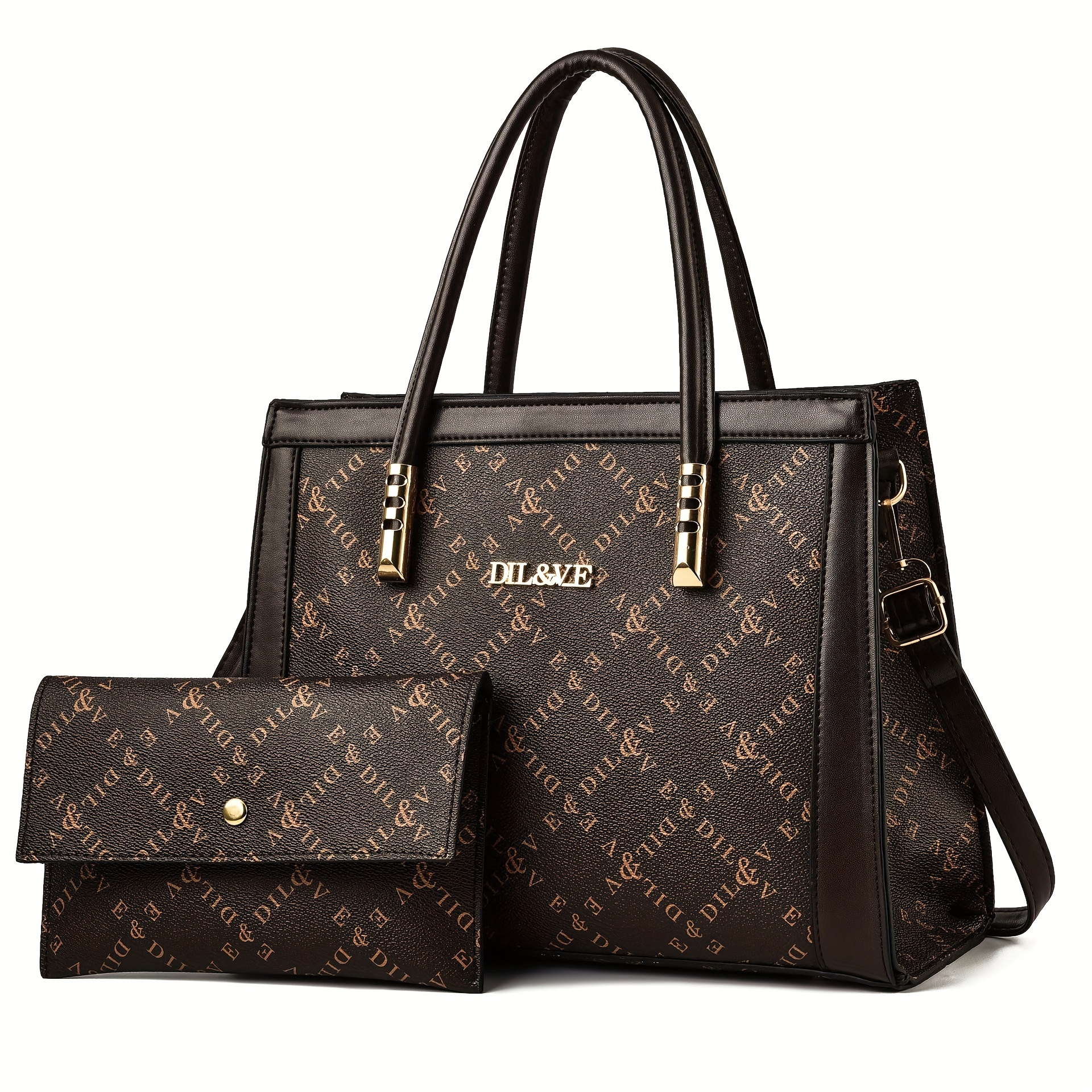 Letter Graphic Tote Bag, Elegant Top Handle Purse For Women, Large Capacity Shoulder Bag