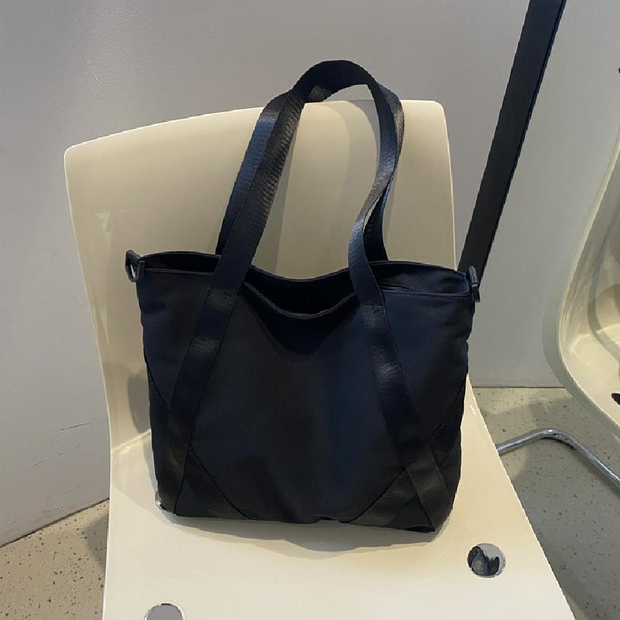 Simple Canvas Tote Bag, Large Capacity Shoulder Bag, Casual Handbag For Travel & Shopping