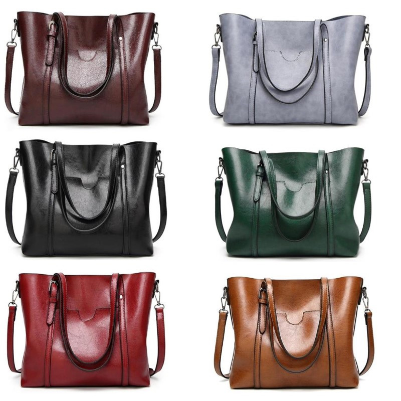 Faux Leather Shoulder Bag, Women's Trendy Elegant Tote Bag Casual Zipper Crossbody Bag