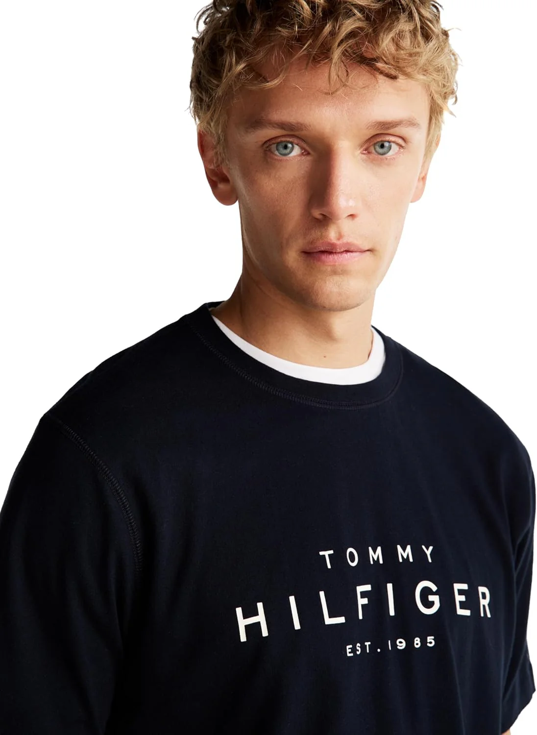 Tommy Hilfiger Men's Short Sleeve Cotton Graphic T-Shirts with Printed Logo, Also Available in Big & Tall