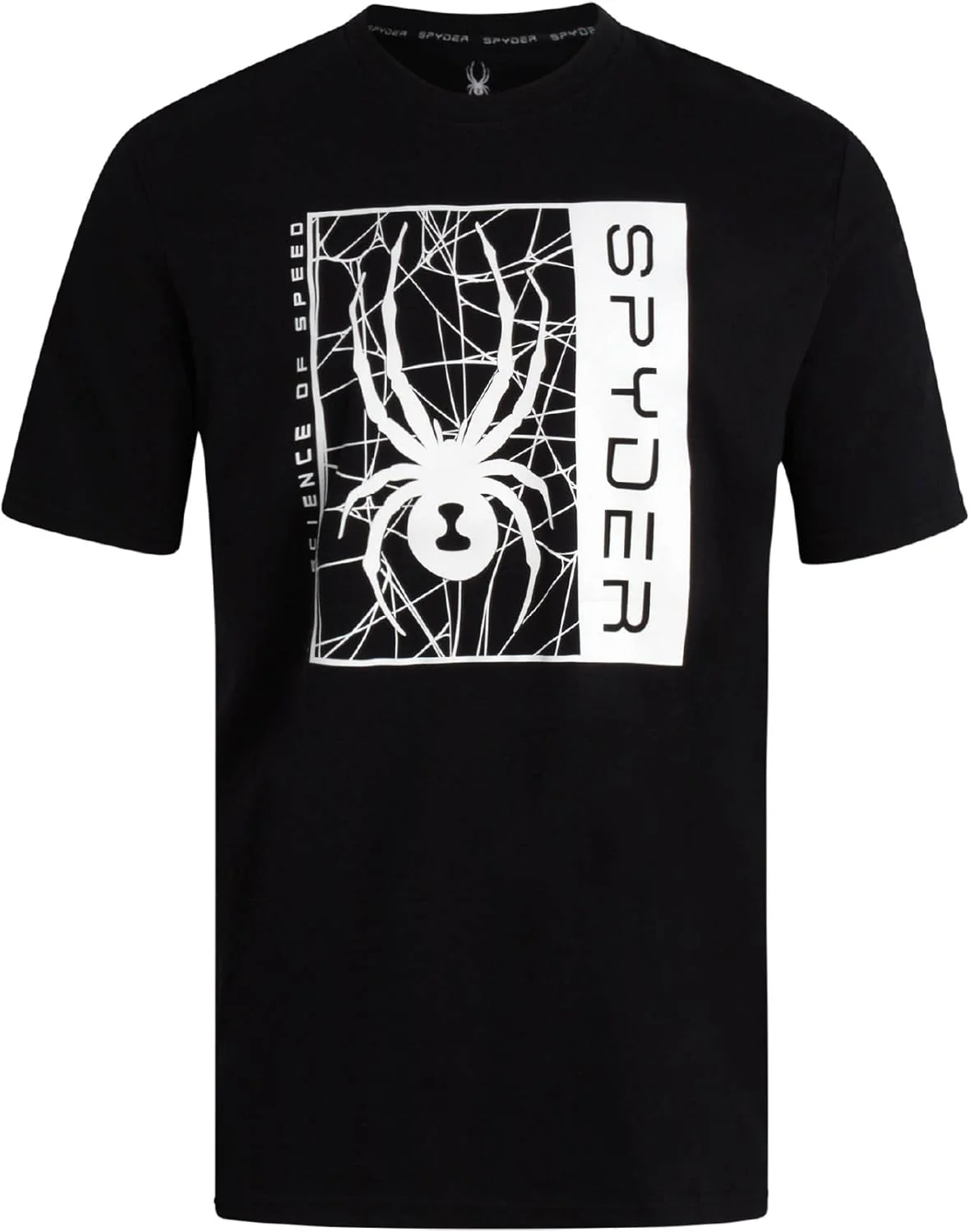 Spyder Mens Graphic T-Shirts - Soft Cotton Blend Classic Crewneck Short Sleeve Shirts for Men, Casual Shirts for Daily Wear