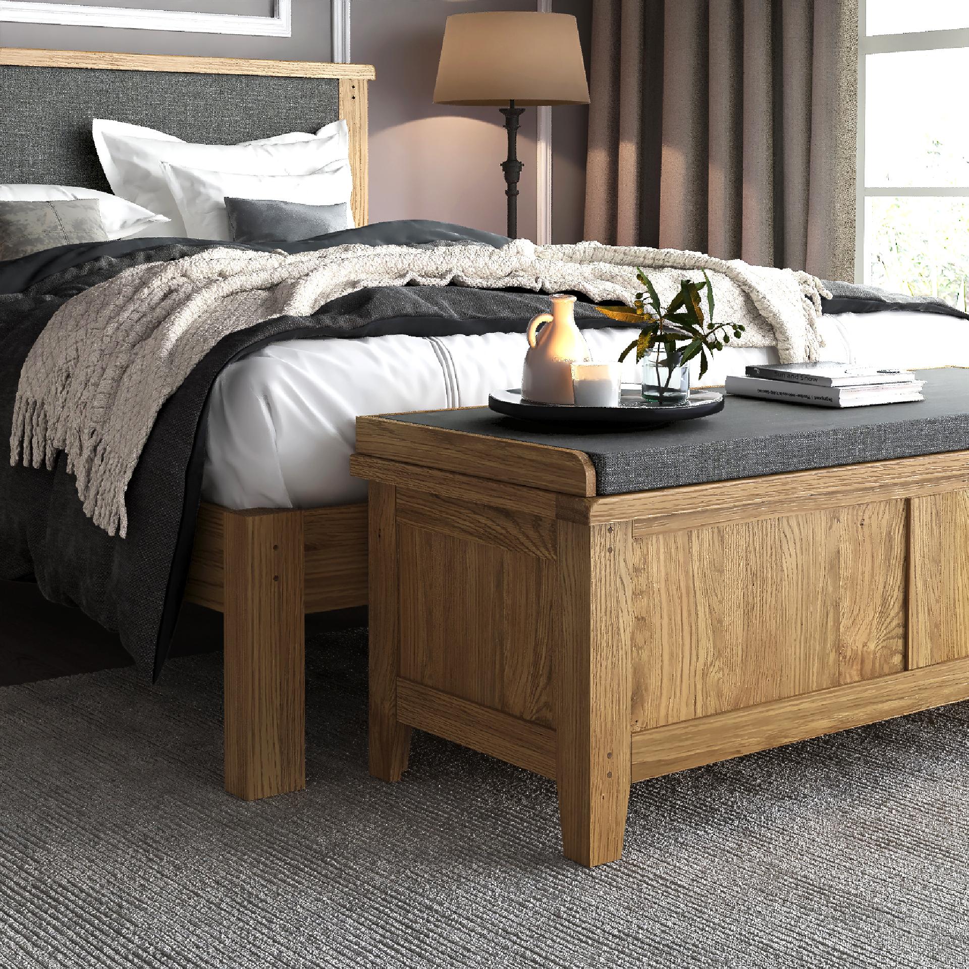 Barnham Oak 4'6 Double Bed