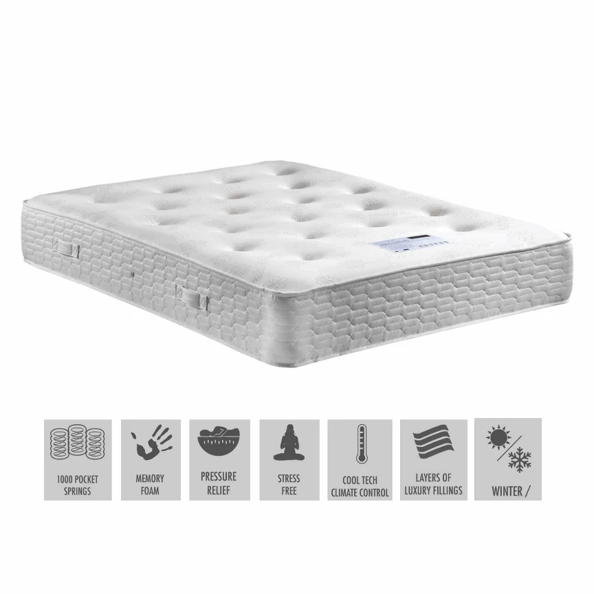 Duo Flex Memory Foam 1000 Pocket Mattress