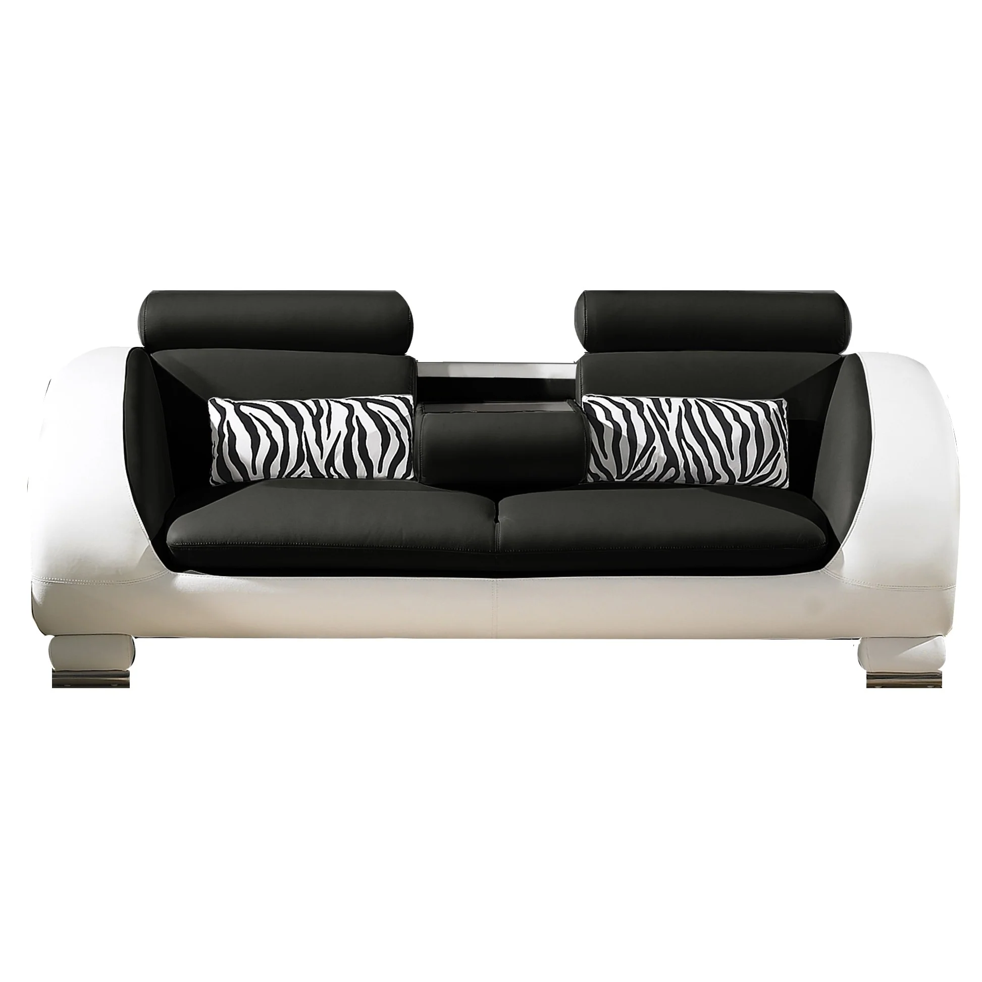 Xavier Curved Designer Leather Sofa & Chair Collection - Various Options