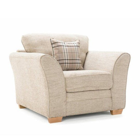 Charlotte Fabric Armchair - Choice Of Fabrics & Feet