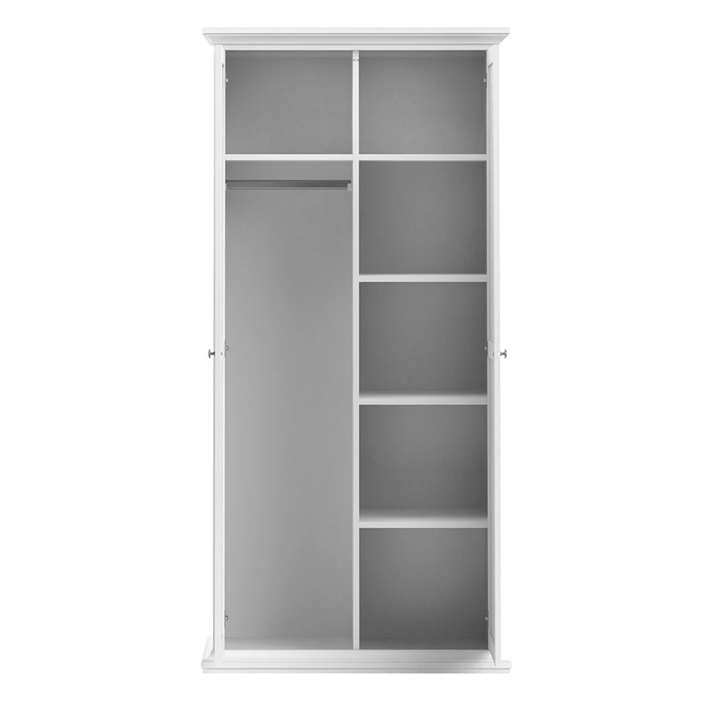 Parisian 2 Door Wardrobe in White