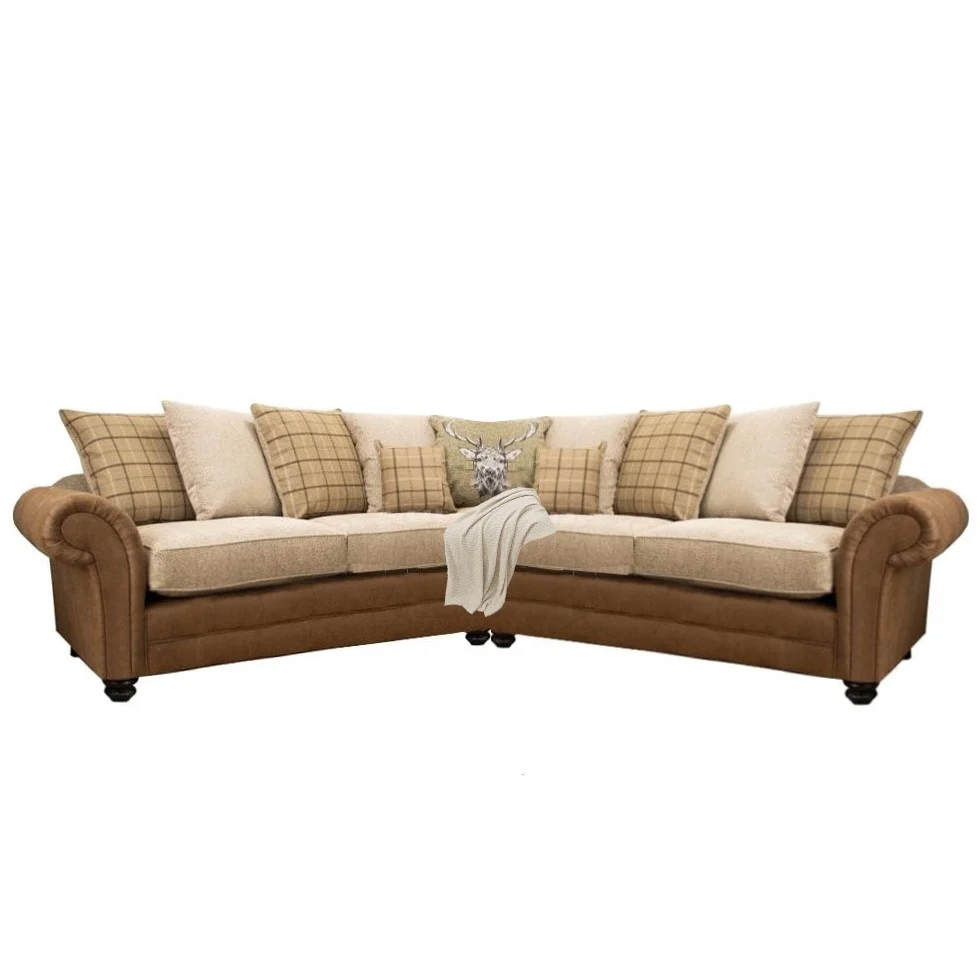 Darwin Fabric Corner Sofa Collection - Scatter or Standard Back
