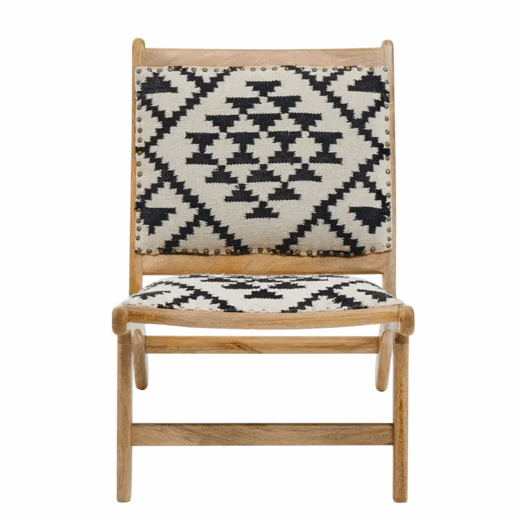 Berber Style Mango Wood Accent Chair