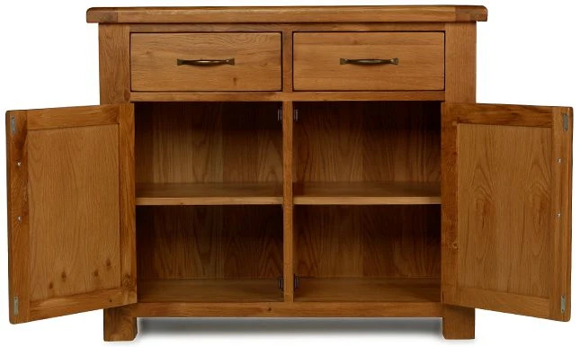 Earlswood Oak Small 2 Drawer Sideboard