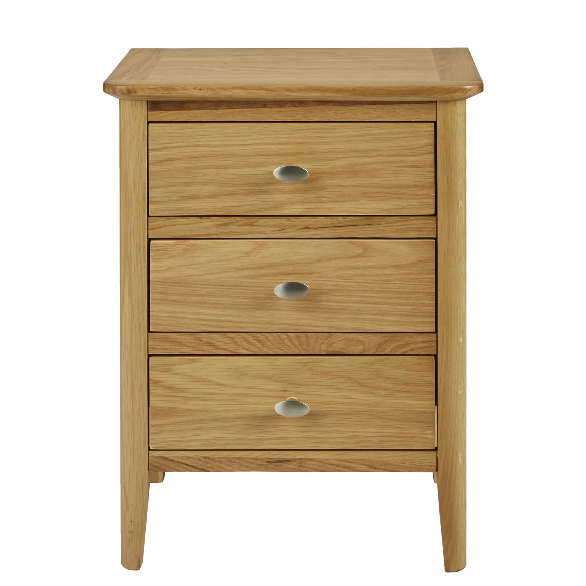 Bath Oak 3 Drawer Bedside Cabinet