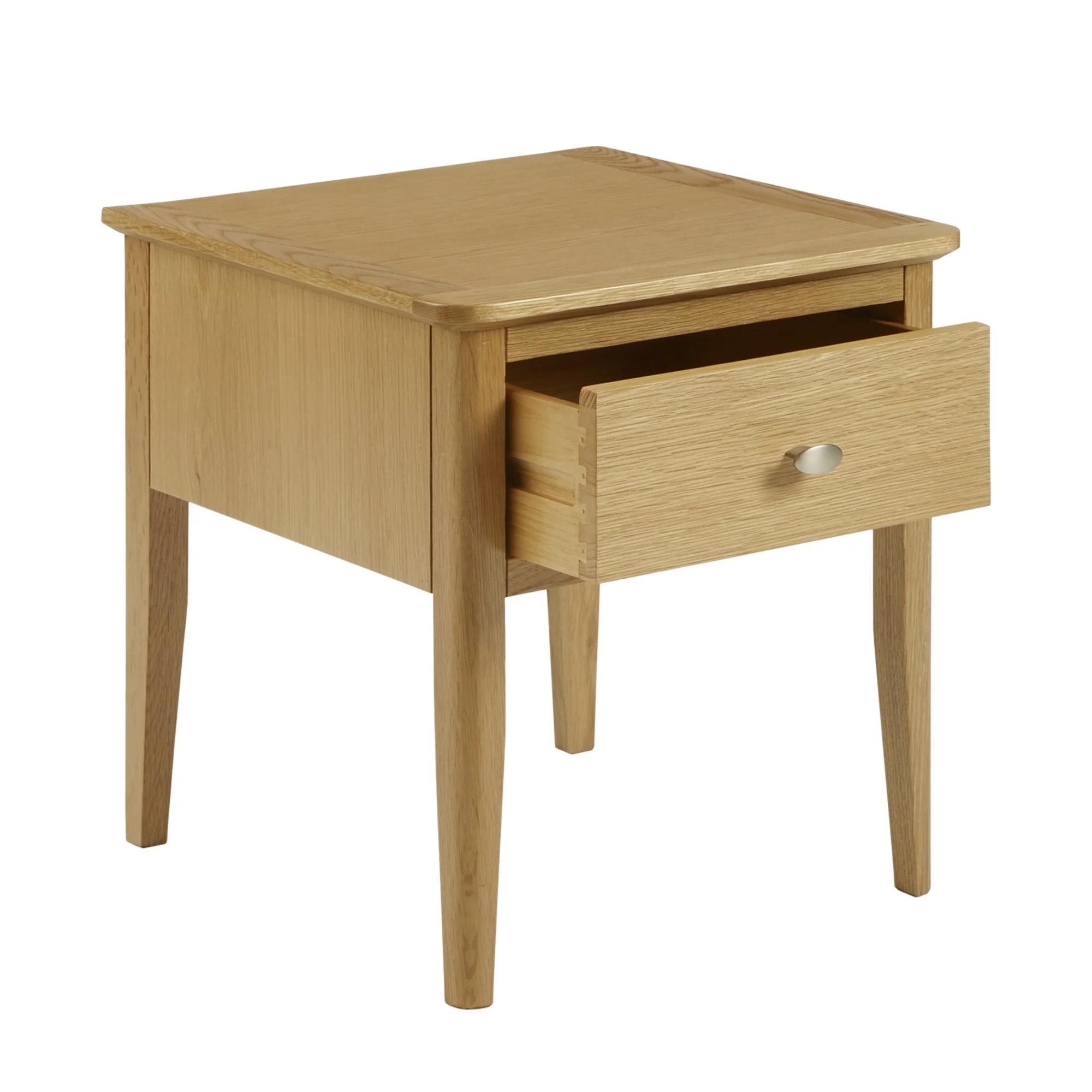 Bath Oak Lamp Table with 1 Drawer