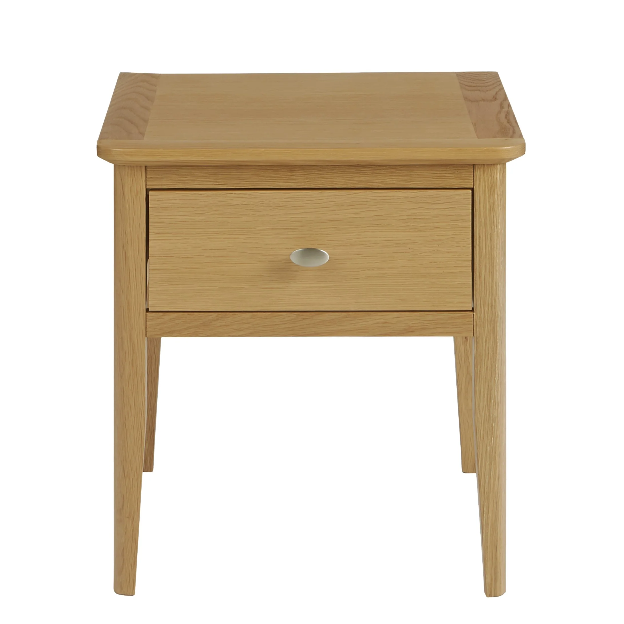 Bath Oak Lamp Table with 1 Drawer
