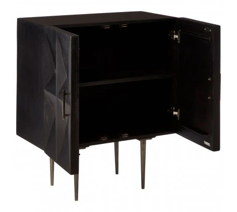 Sabari Hand Crafted Geometric Mango Wood Cabinet