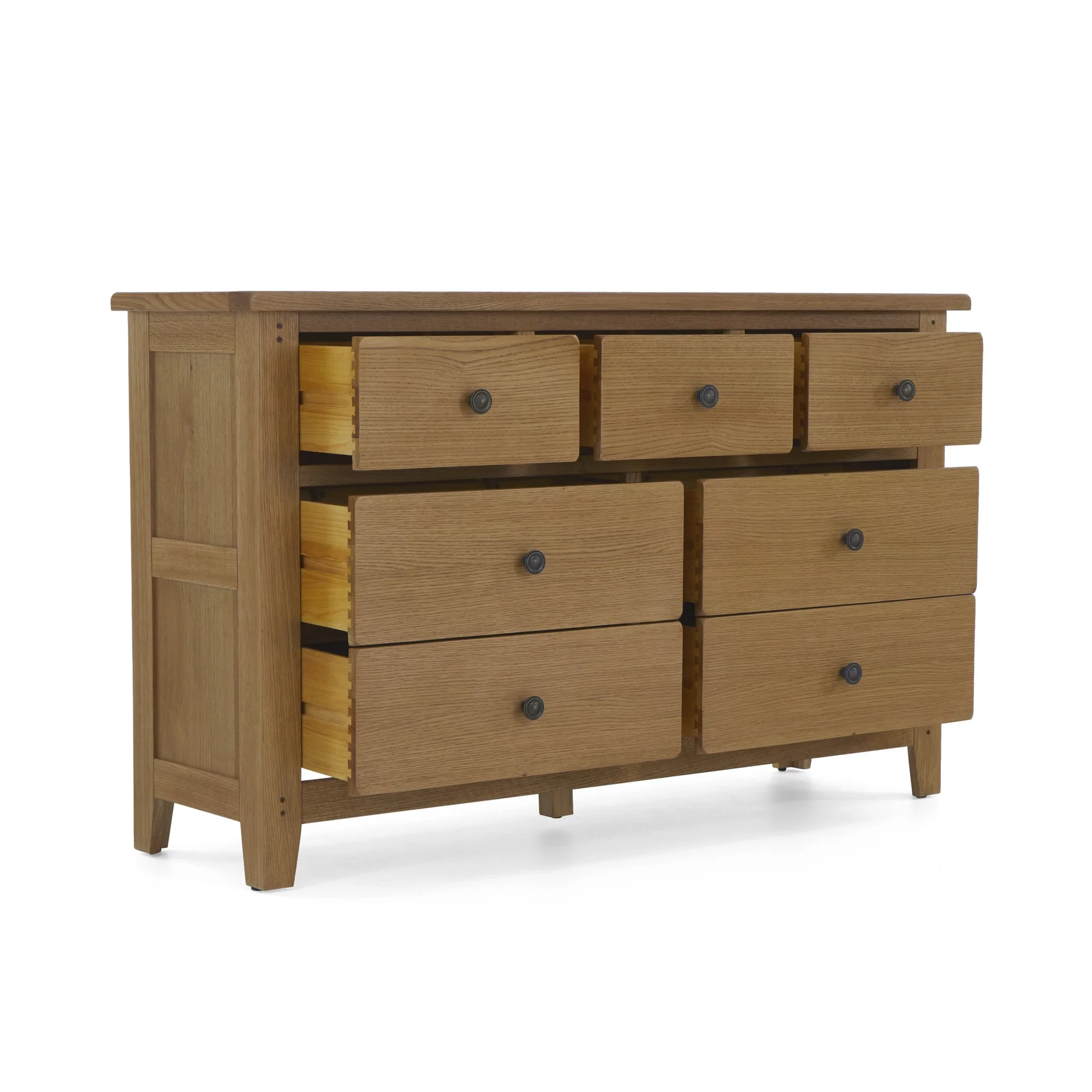 Barnham Oak 3 Over 4 Chest Of Drawers