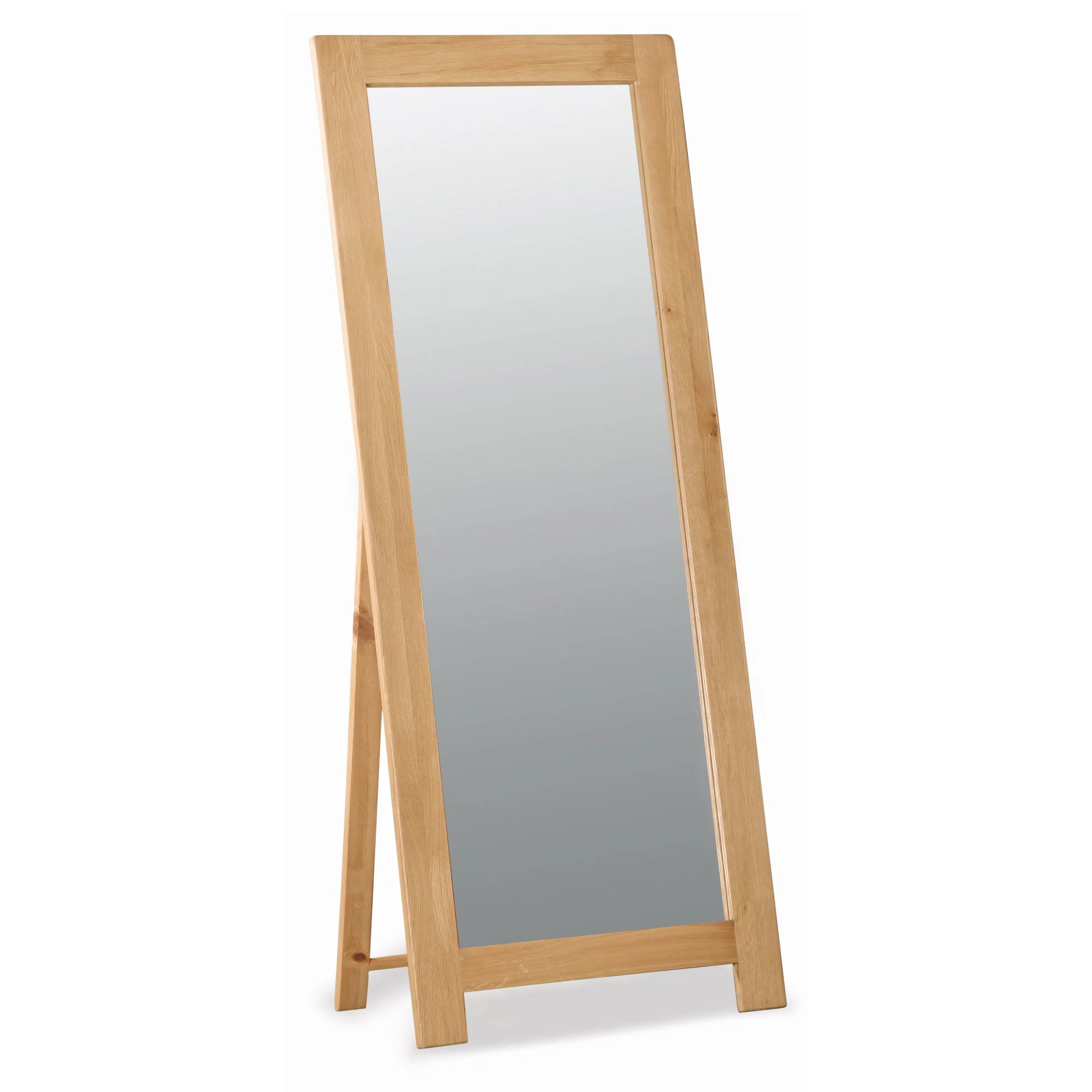 Sailsbury Solid Oak Cheval Floor Standing Mirror