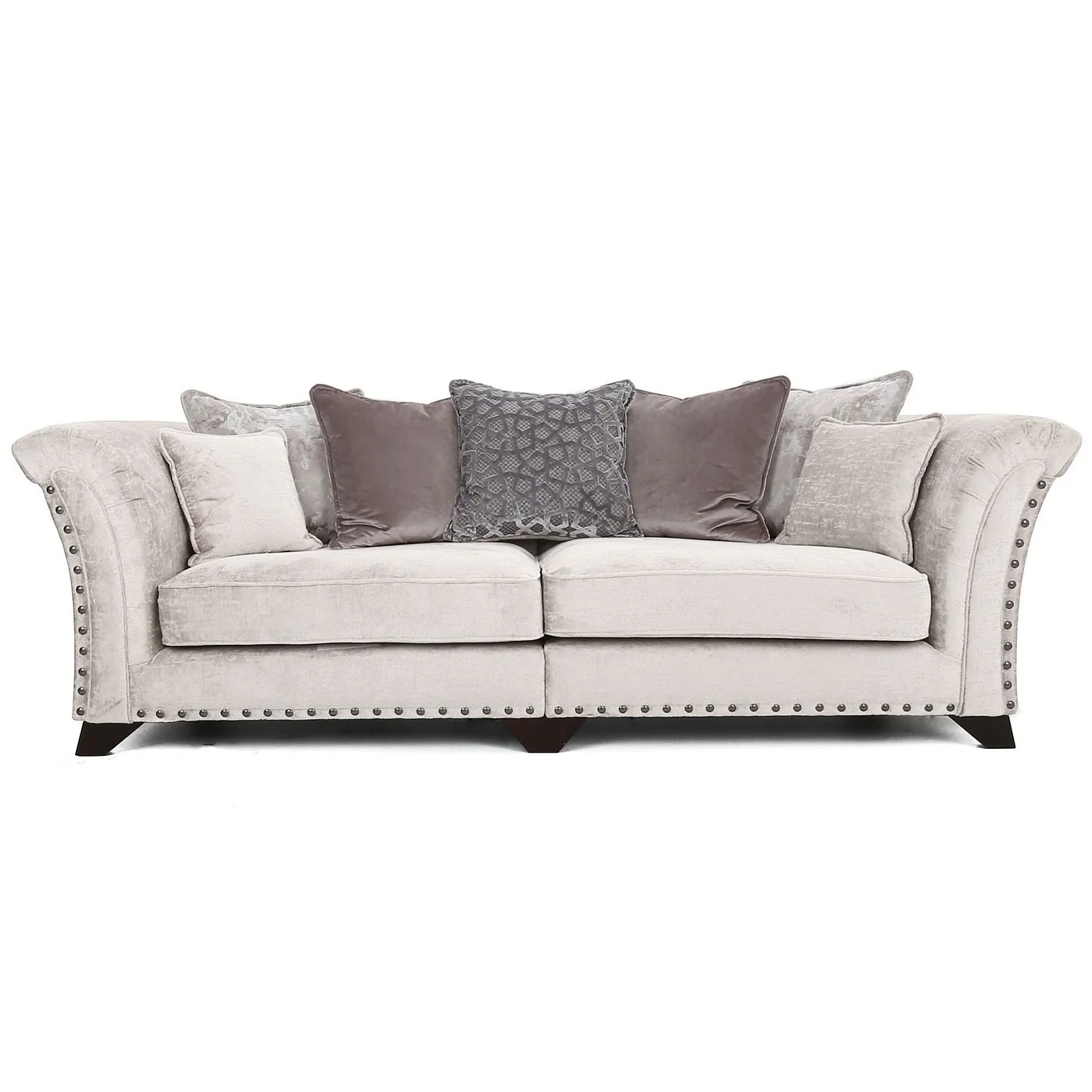 Vesper Fabric Sofa Collection - Choice Of Fabrics , Feet & Pillow Or Standard Back