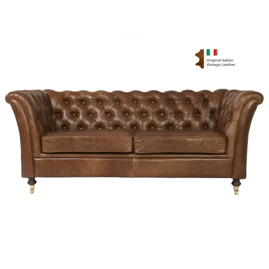 Louis Vintage Leather Chesterfield Sofa Collection - Choice Of Leather & Feet