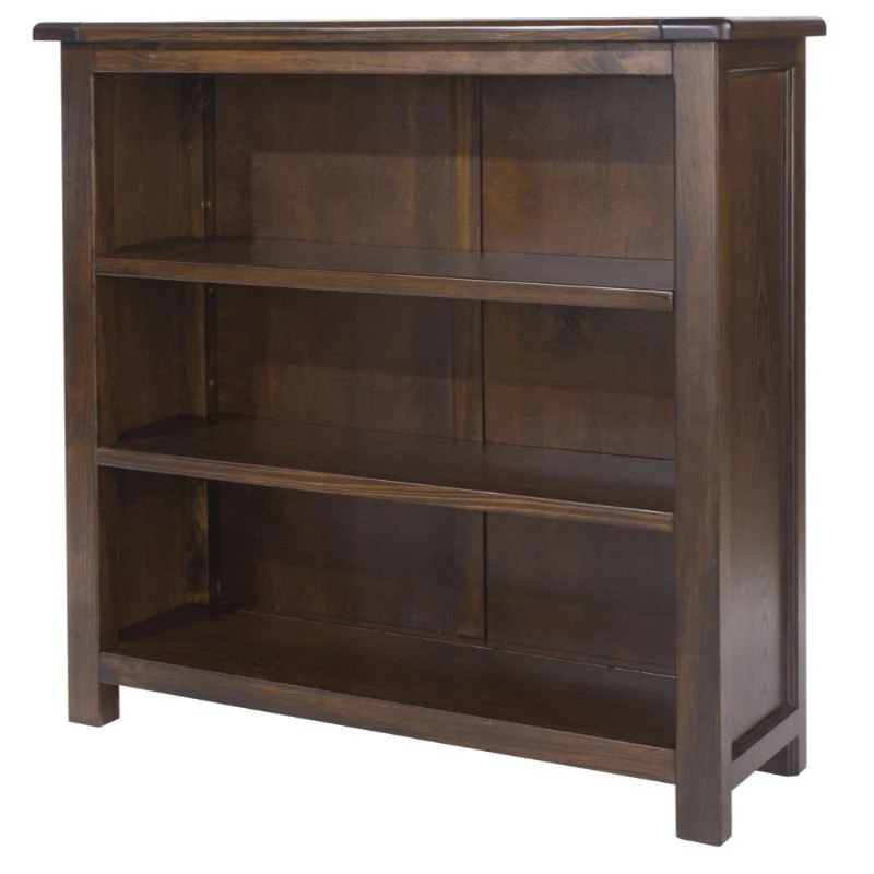 Boston Dark Wood Low Bookcase