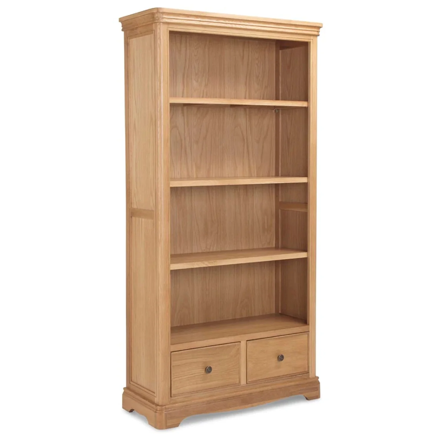Cannes Natural Oak Large Bookcase