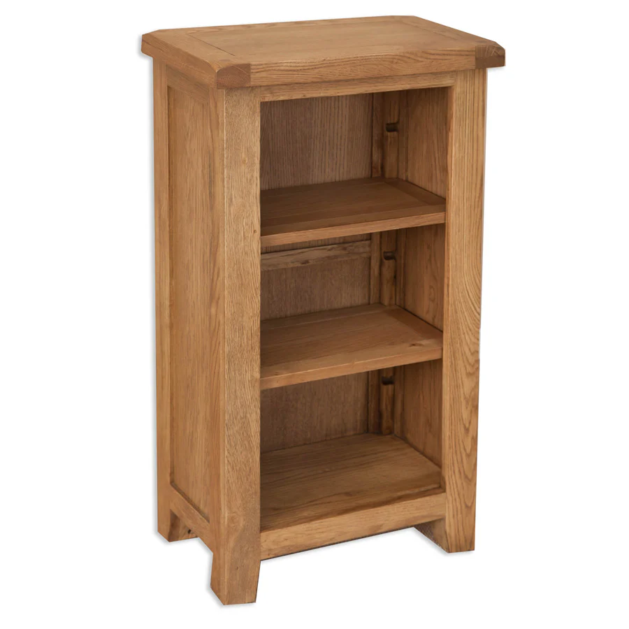 Wiltshire Country Oak Low Bookcase