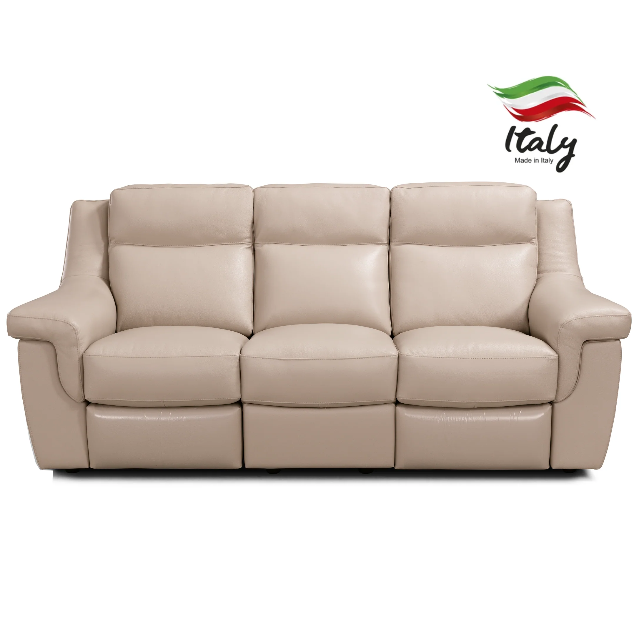 Canazei Italian Leather Sofa Collection - Choice Of Standard Sofa or Power Recliner