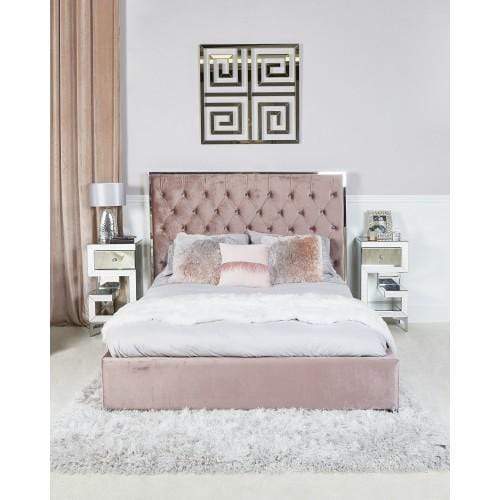 Pink Monaco 5FT King Size Bed Frame